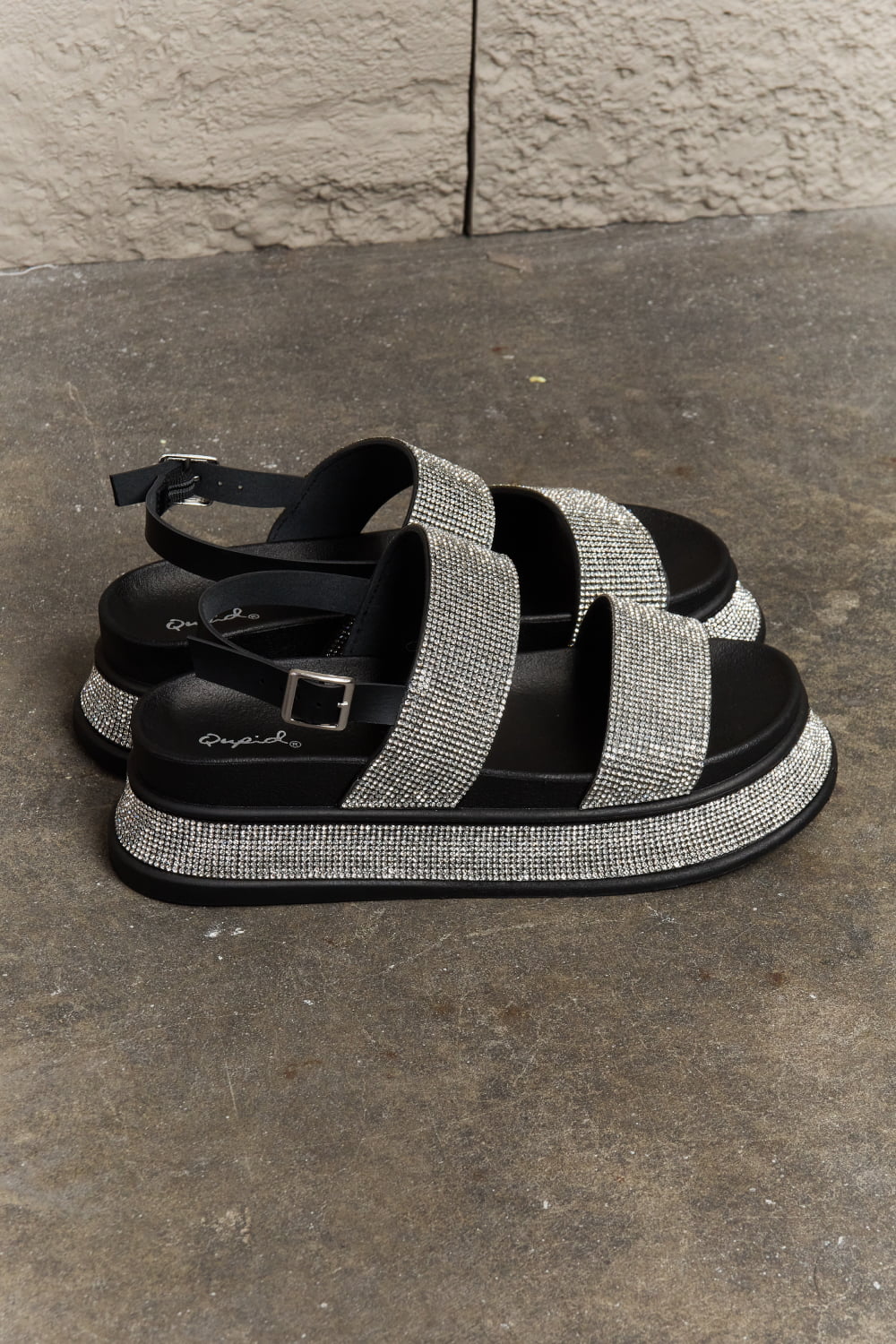 Qupid double 2024 strap sandals